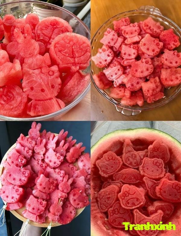 trang trí dưa hấu tết