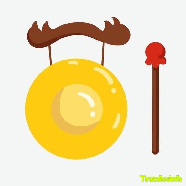 trang trí dùi trống khai giảng và chiêng