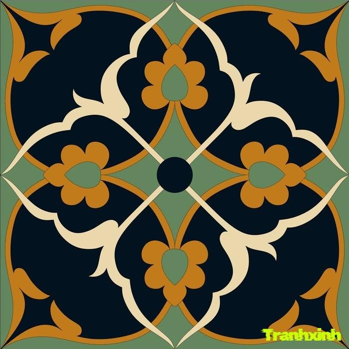 trang trí đường diềm bông hoa