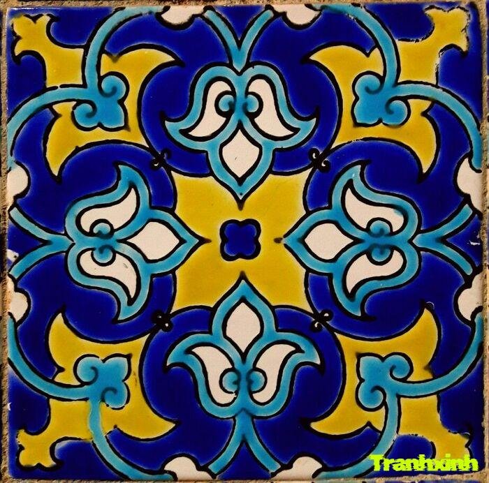 trang trí đường diềm đối xứng