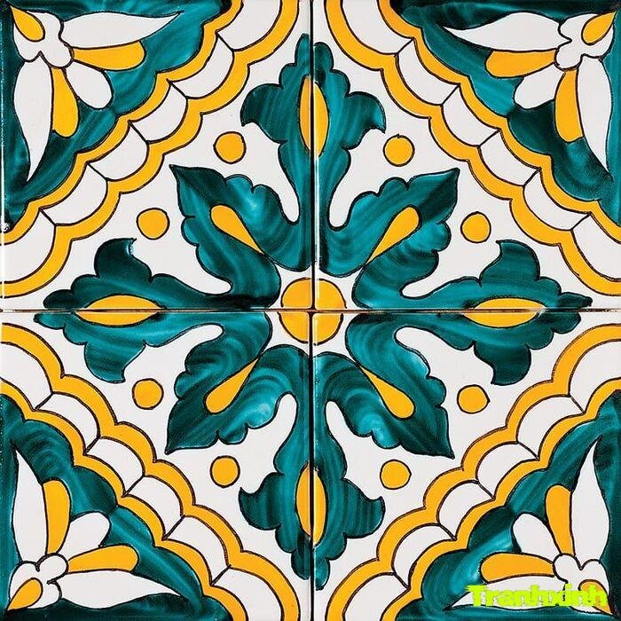 trang trí đường diềm hoa lá