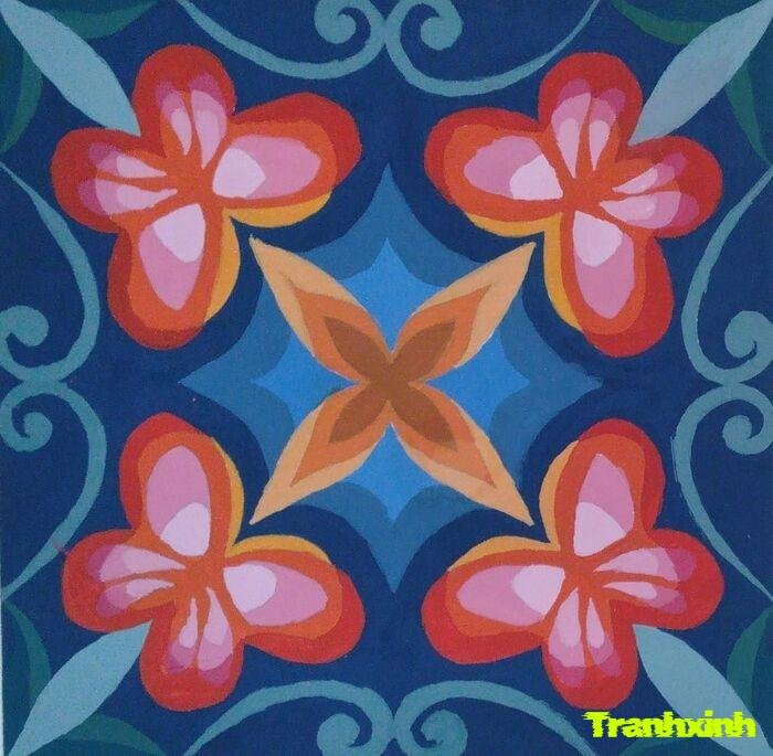 trang trí đường diềm hoa văn truyền thống