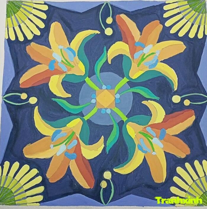 trang trí đường diềm thổ cẩm