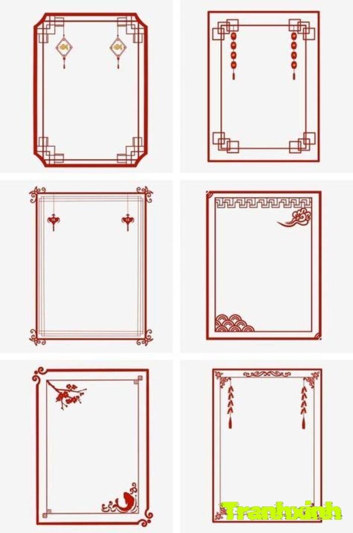 trang trí đường viền cơ bản