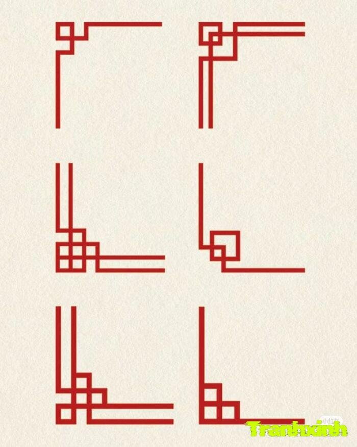 trang trí đường viền dễ vẽ đẹp