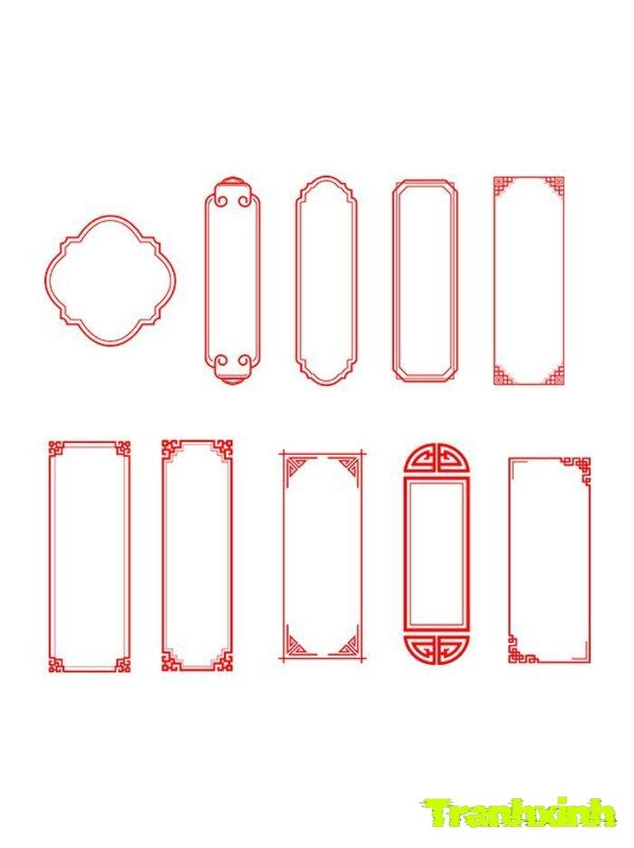 trang trí đường viền mềm mại basic