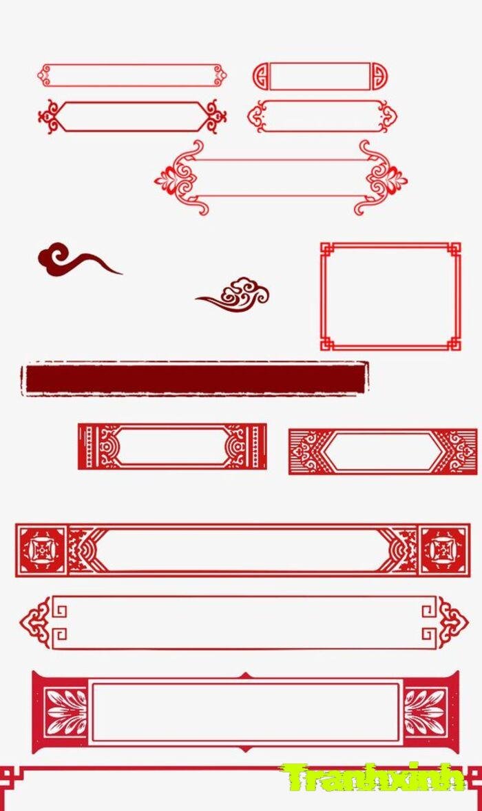 trang trí đường viền sáng tạo