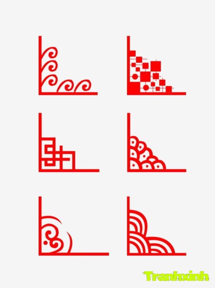 trang trí đường viền thiên nhiên