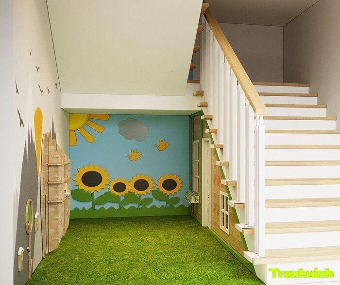 trang trí gầm cầu thang phong cách sang trọng