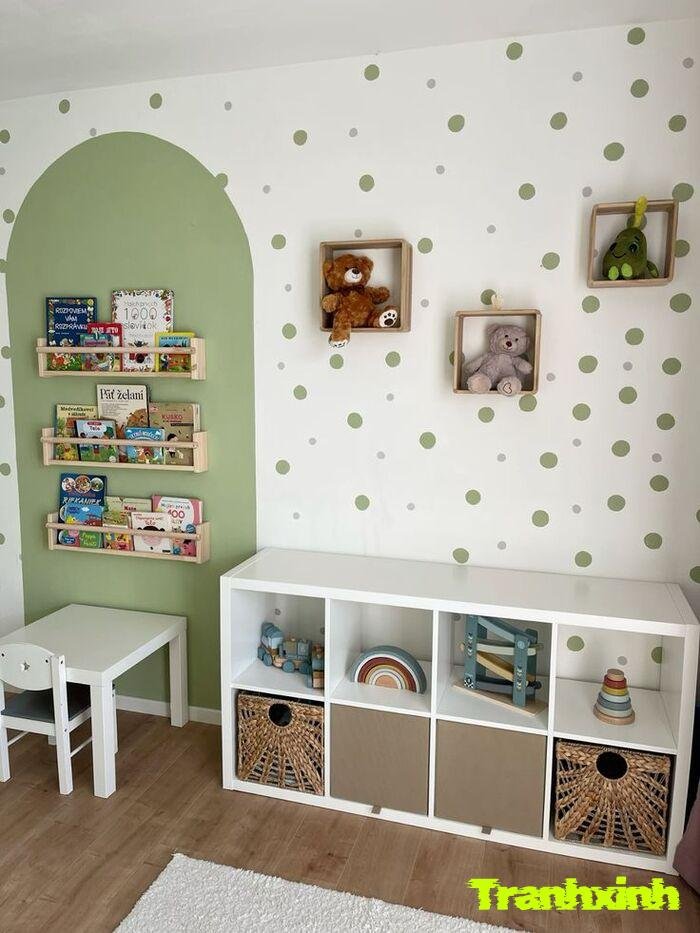 trang trí giá sách lớp học khuyến đọc