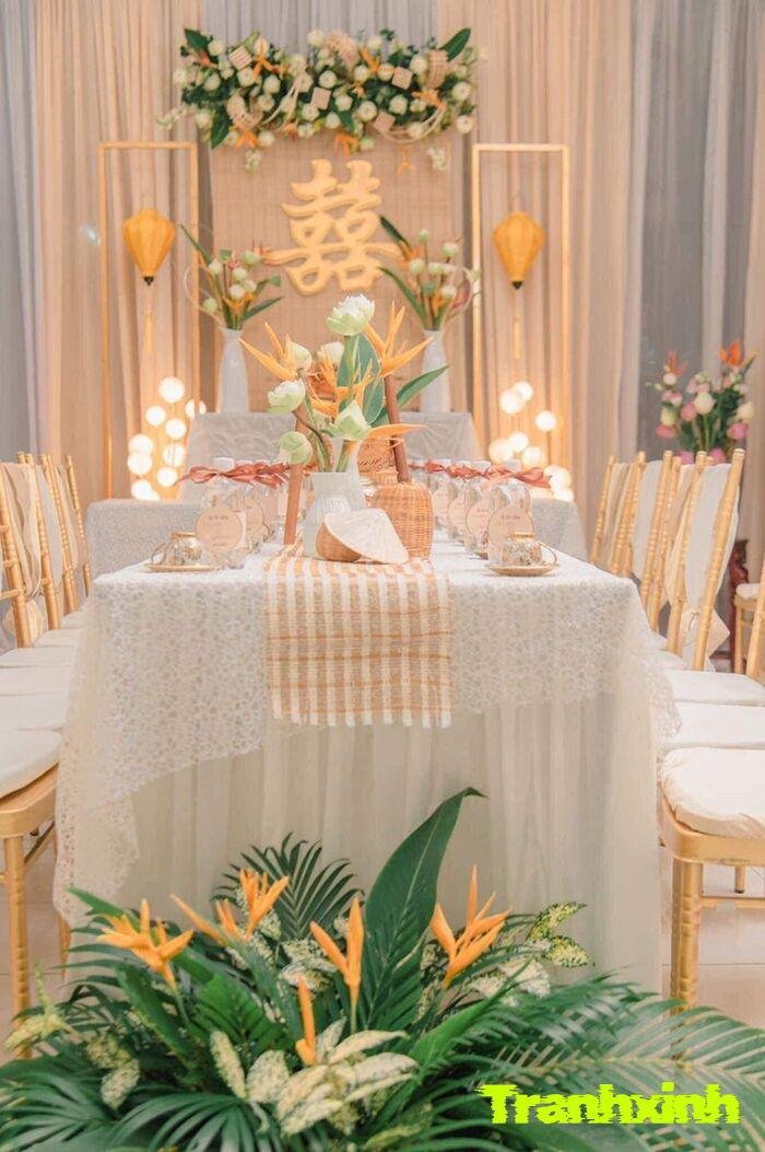 trang trí gia tiên hoa tươi