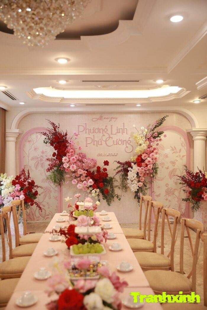 trang trí gia tiên long phụng