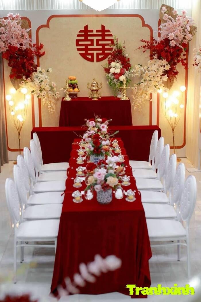 trang trí gia tiên sang trọng