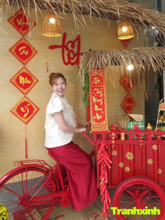 trang trí gian hàng đơn giản