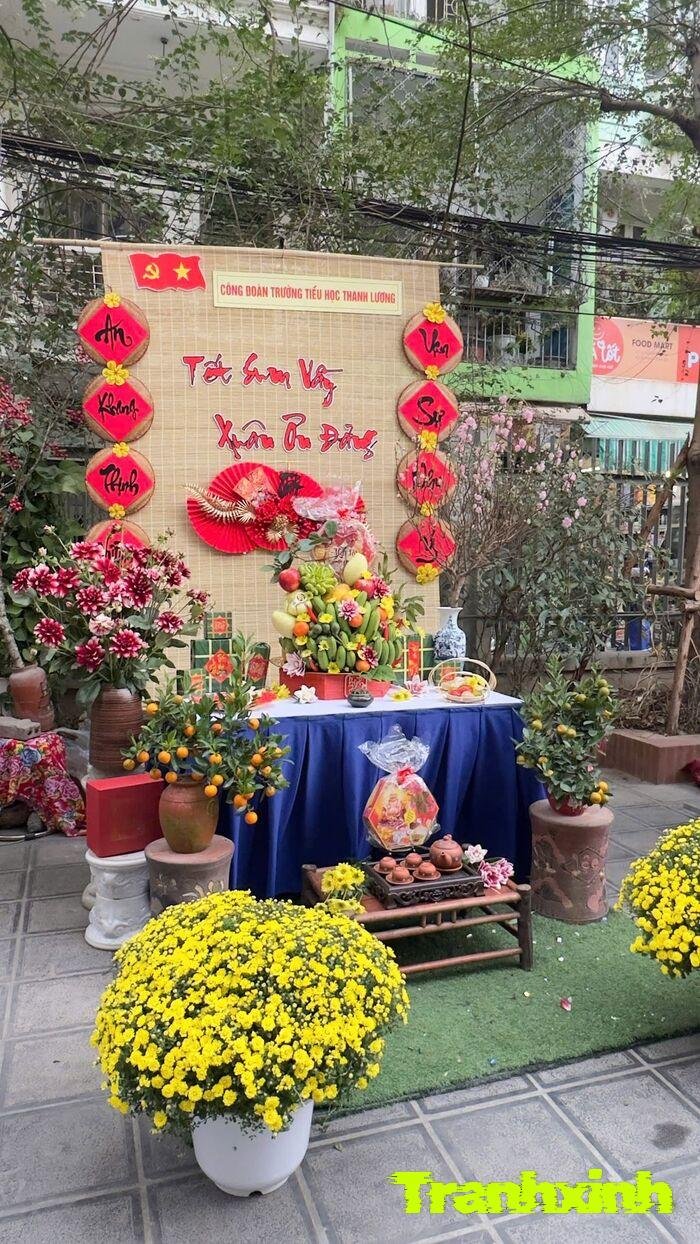 trang trí gian hàng