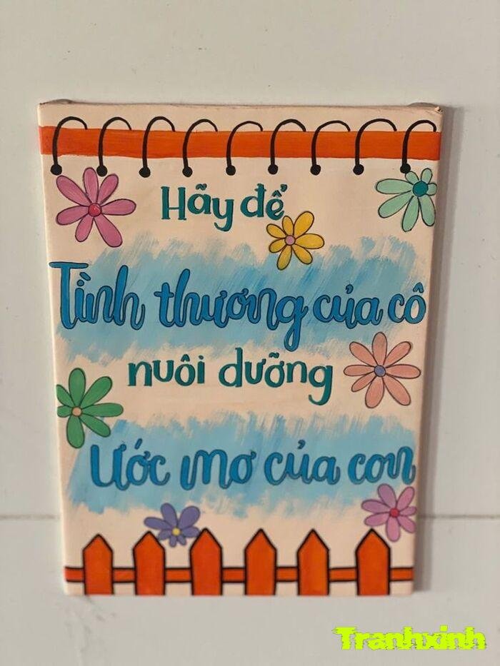 trang trí giấy chủ đề học tập