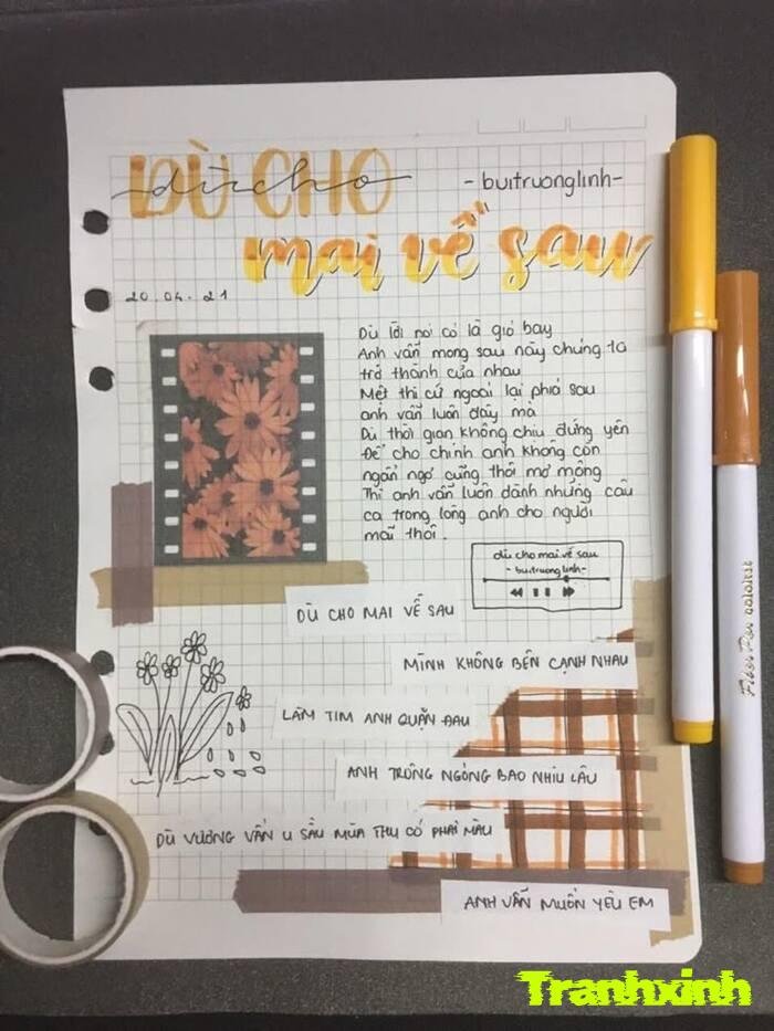 trang trí giấy dễ thương