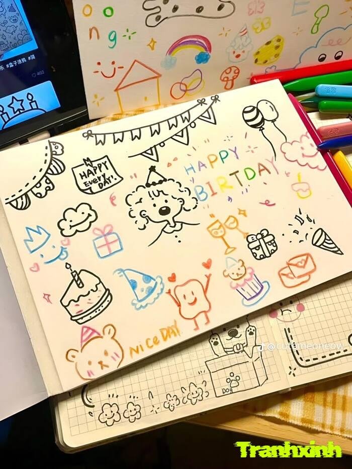 trang trí giấy họa tiết