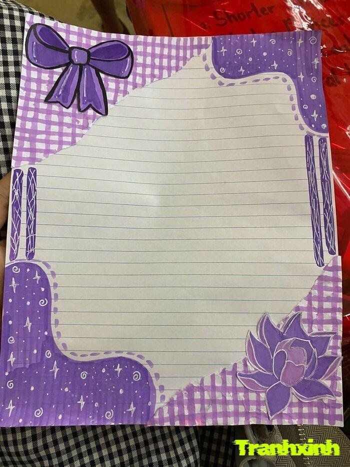 trang trí giấy học sinh