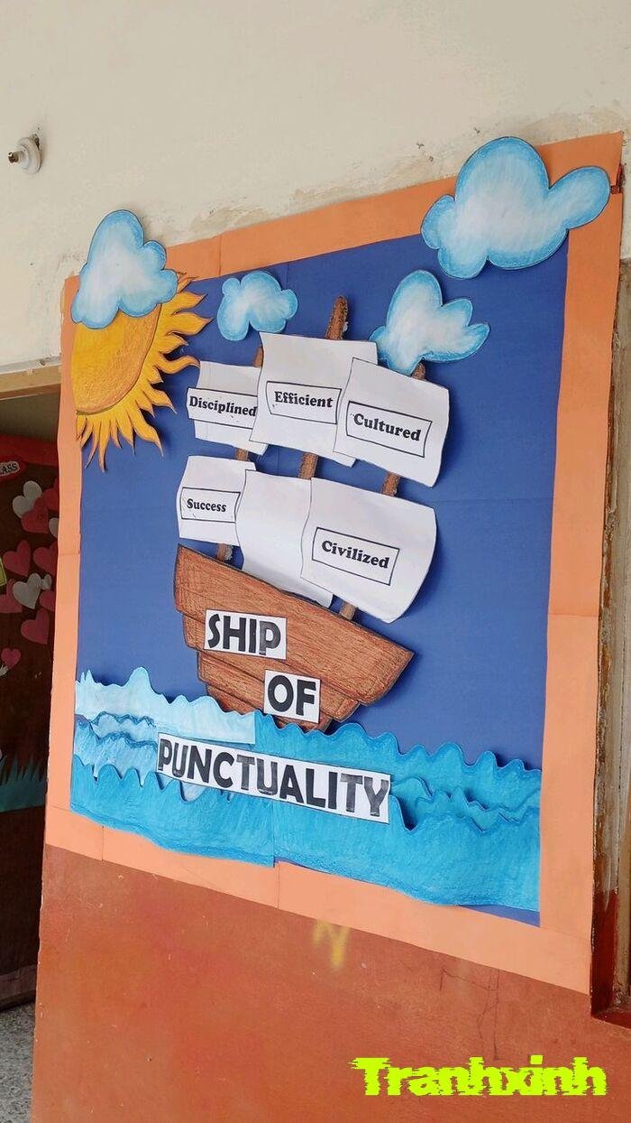 trang trí giấy màu