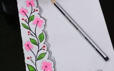 trang trí giấy vẽ tay