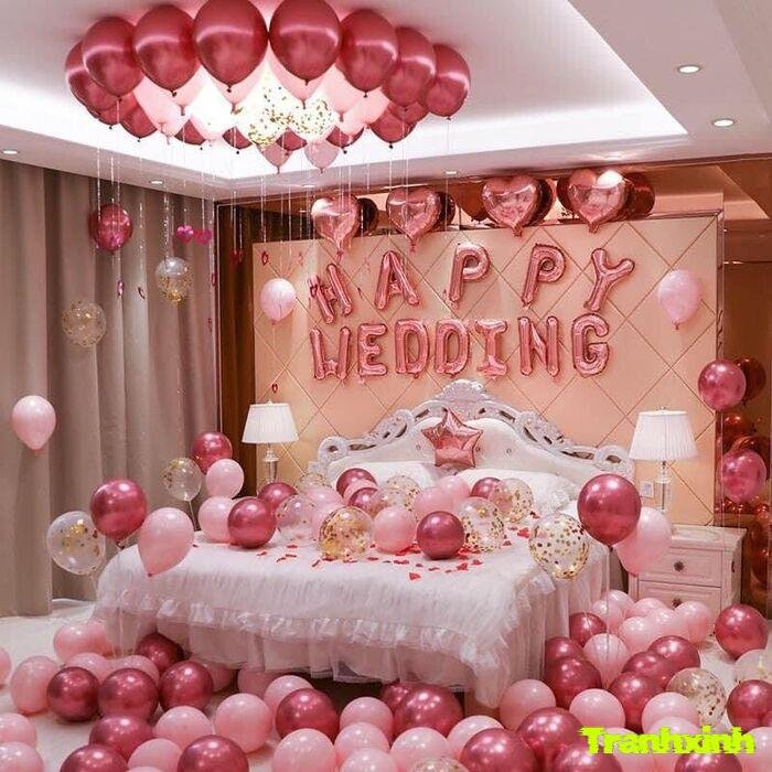 trang trí giường cưới phong cách hiện đại