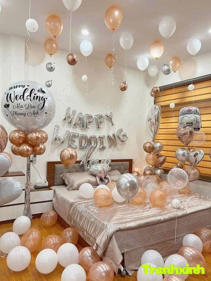 trang trí giường cưới tân cổ điển