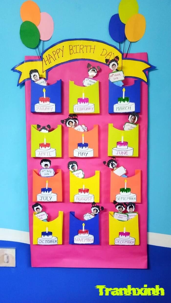 trang trí góc bằng giấy