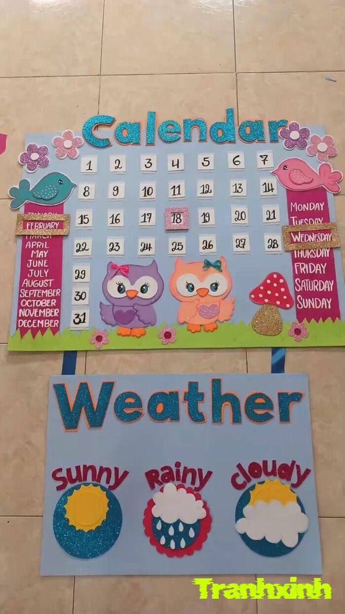 trang trí góc lớp học