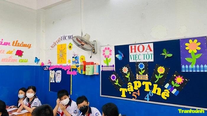 trang trí góc tiểu học