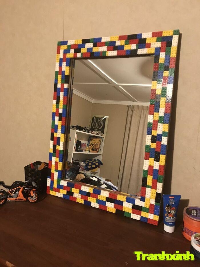 trang trí gương để bàn