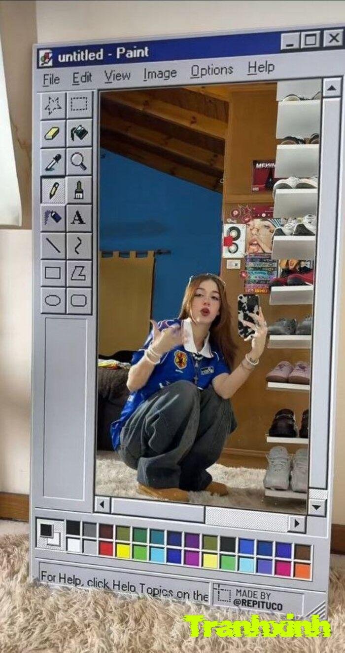 trang trí gương dễ thương