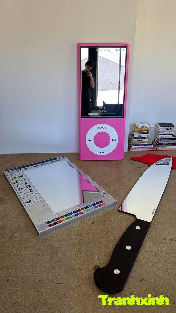 trang trí gương handmade