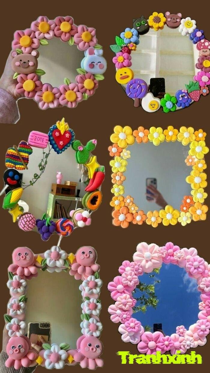 trang trí gương hiện đại