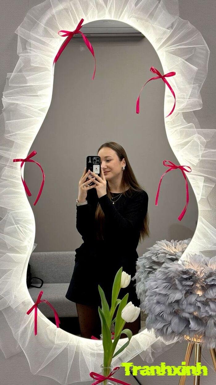 trang trí gương nhà tắm