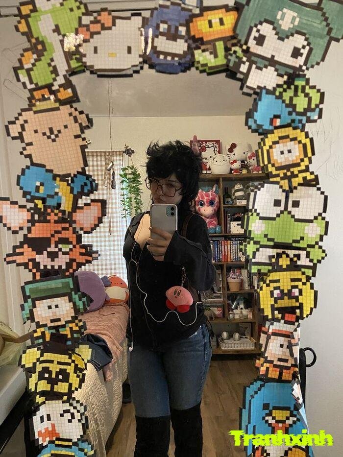 trang trí gương sáng tạo