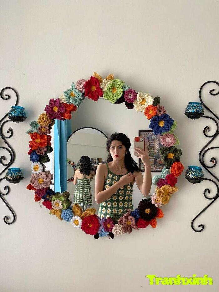 trang trí gương treo tường