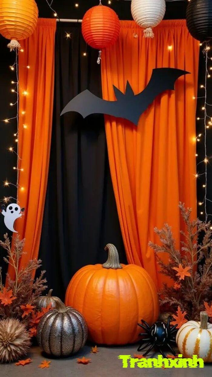 trang trí halloween background