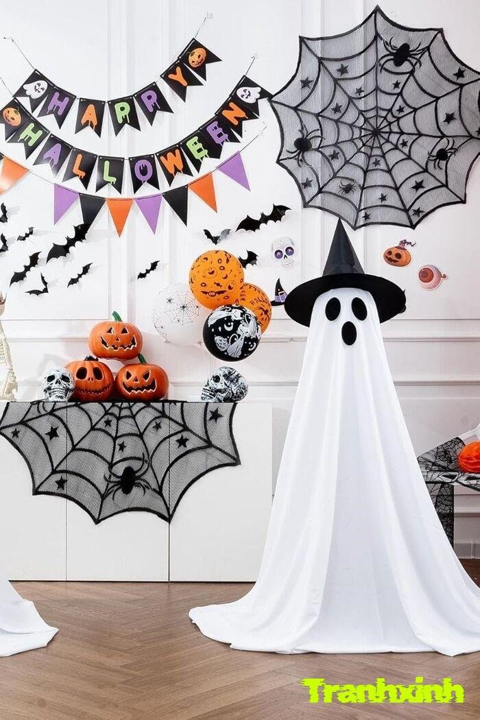 trang trí halloween cửa lớp