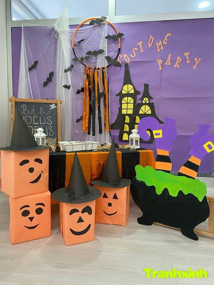 trang trí halloween dễ làm