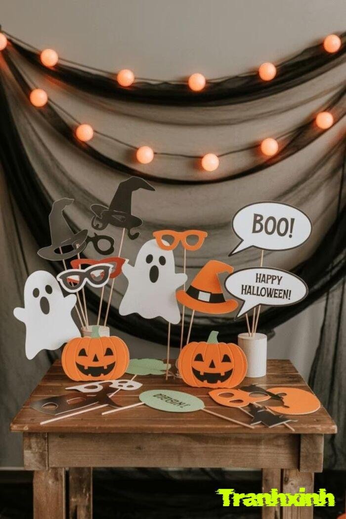 trang trí halloween dễ thương