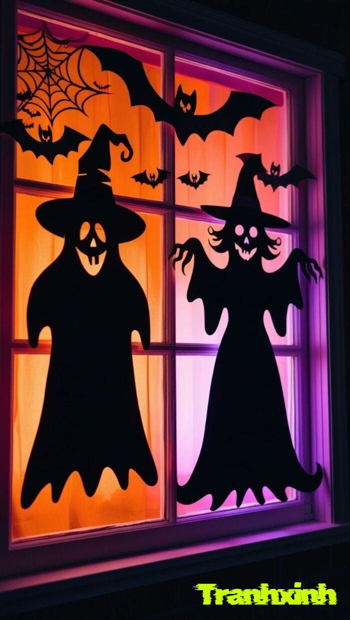 trang trí halloween ma quái