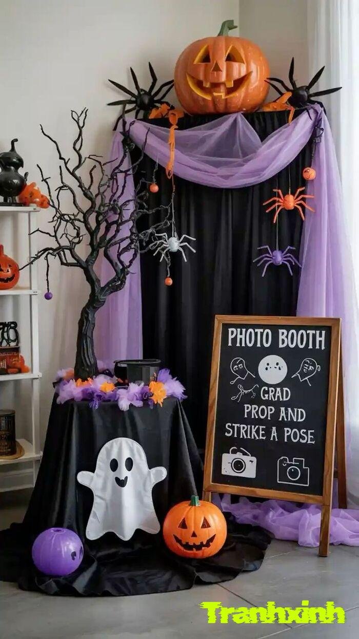 trang trí halloween phòng học