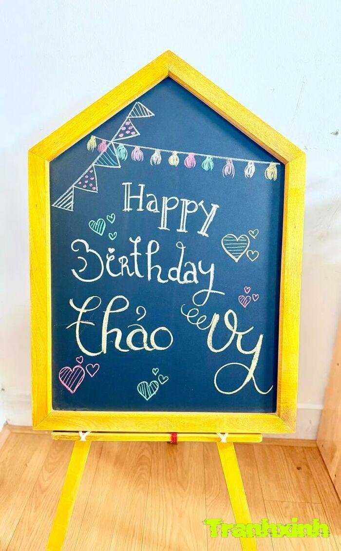 trang trí happy birthday cho nu