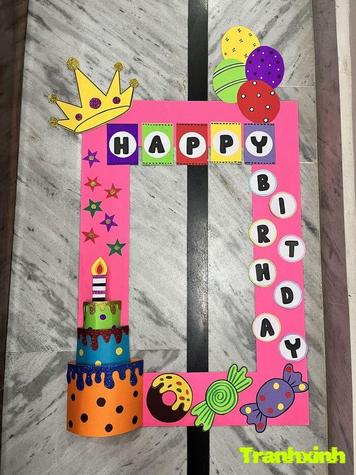 trang trí happy birthday dễ thương
