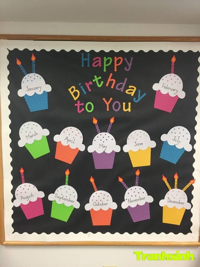 trang trí happy birthday màu sắc