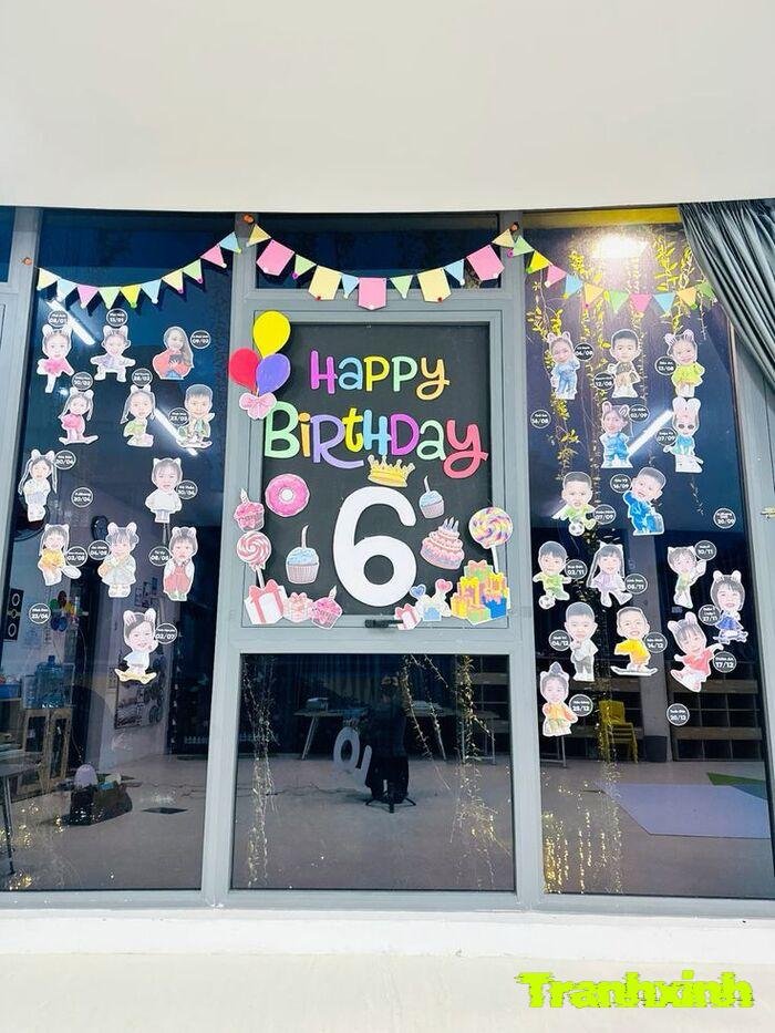 trang trí happy birthday ngoài trời