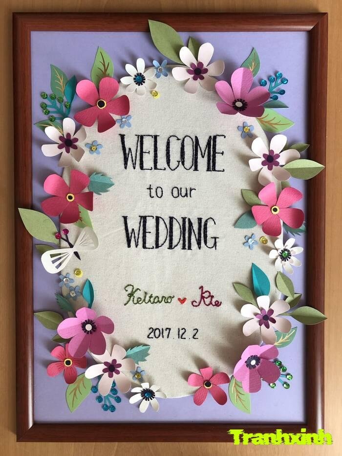 trang trí hoa bằng màu vẽ