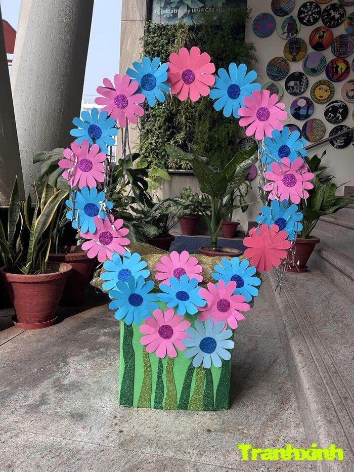 trang trí hoa đơn giản