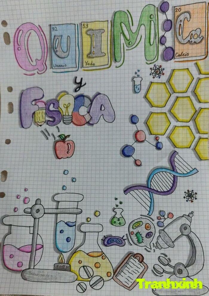 trang trí hóa học bố cục hài hòa